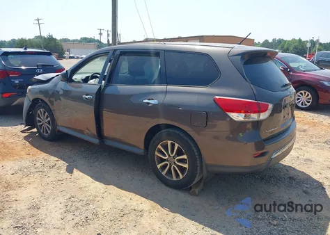 2015 Nissan Pathfinder S z USA, uszkodzony, nr VIN 5N1AR2MM0FC618294